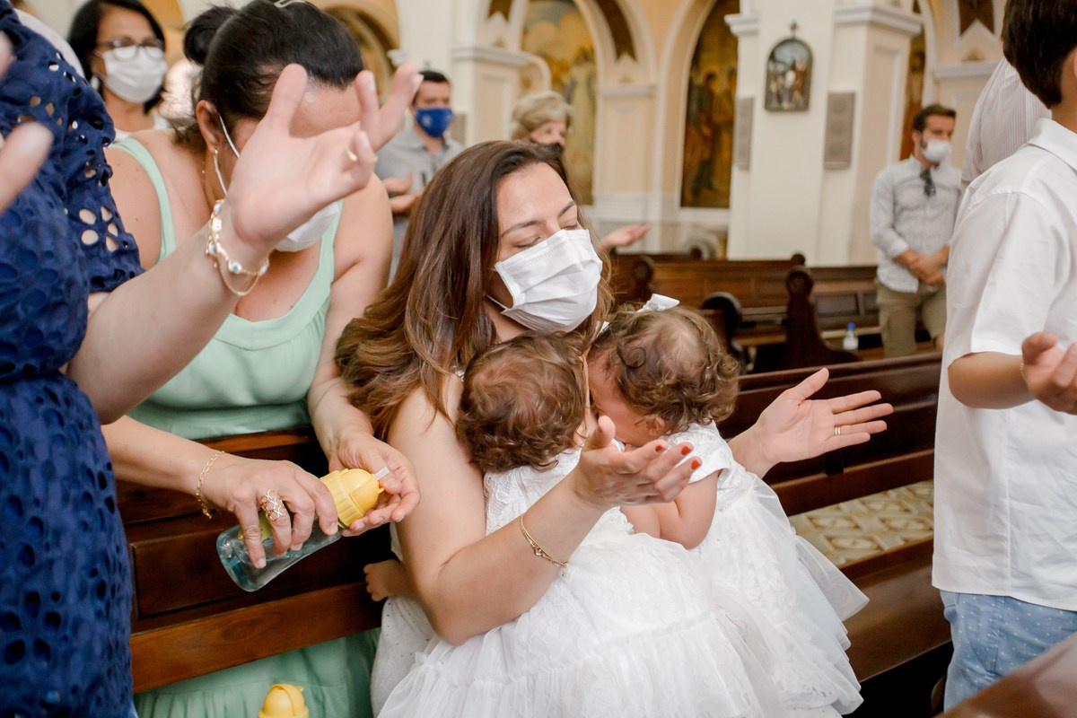 Batizado da Ana Clara e Maria Rita. Fotógrafa de Eventos em São Paulo e Sorocaba Kika Damasceno