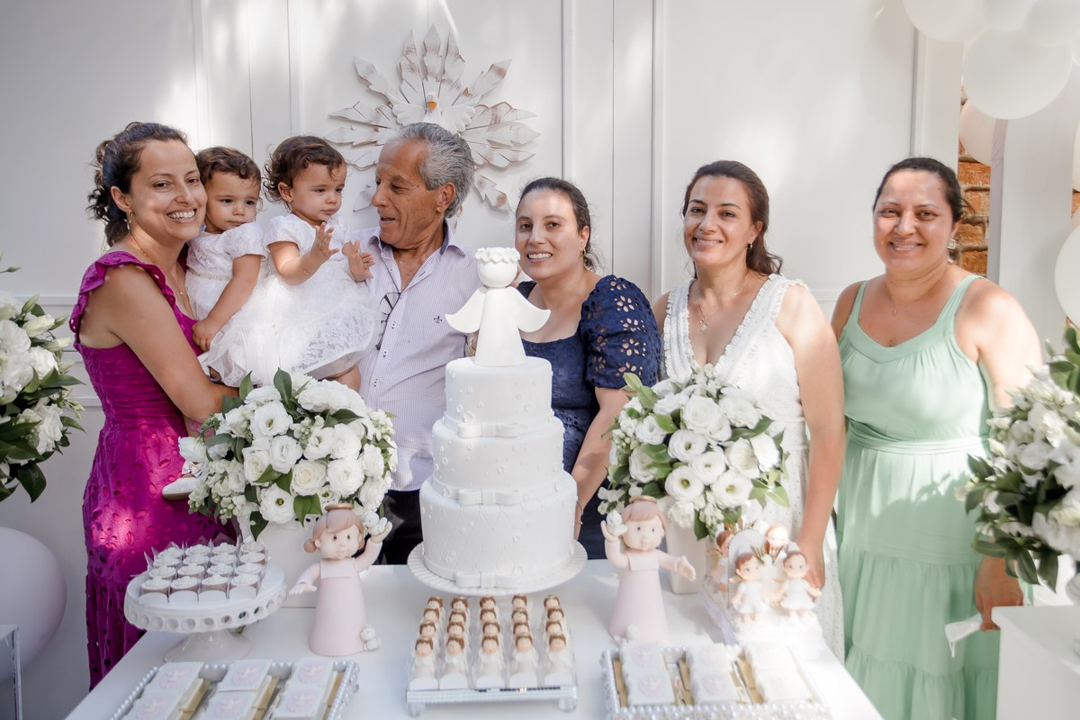 Batizado da Ana Clara e Maria Rita. Fotógrafa de Eventos em São Paulo e Sorocaba Kika Damasceno