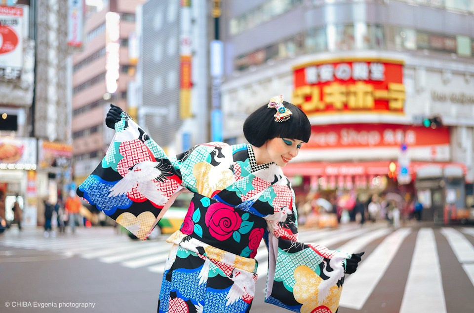 Kimono photoshoot. Photographer in Tokyo, Japan