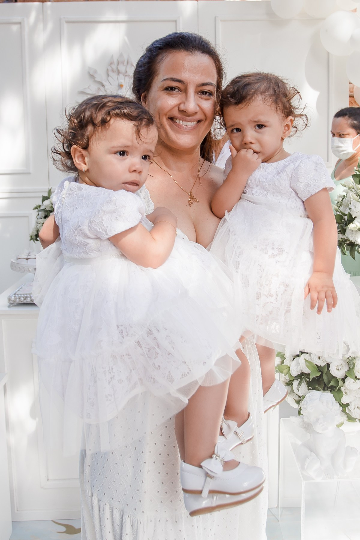 Batizado da Ana Clara e Maria Rita. Fotógrafa de Eventos em São Paulo e Sorocaba Kika Damasceno