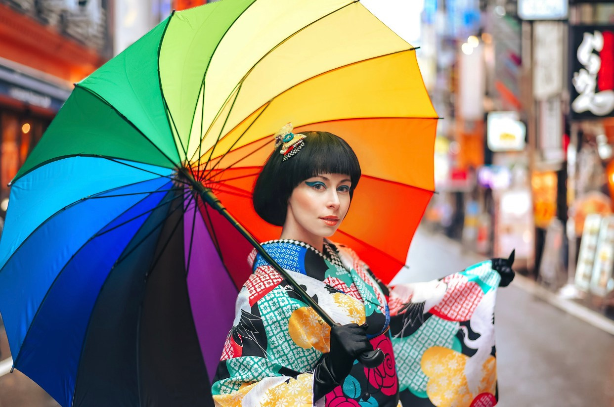 Kimono photoshoot. Photographer in Tokyo, Japan