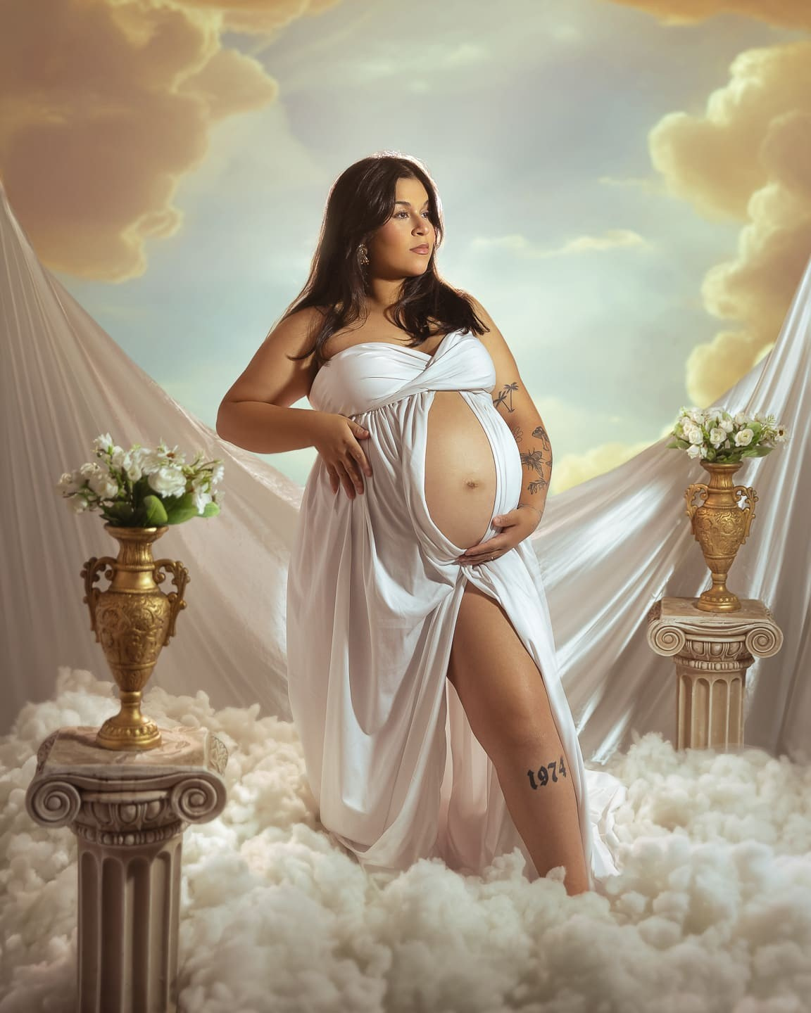 Fotografia de gestante em São Paulo com direção e cuidado em cada detalhe. Um ensaio de maternidade para valorizar a beleza, a conexão e a emoção desse momento único.