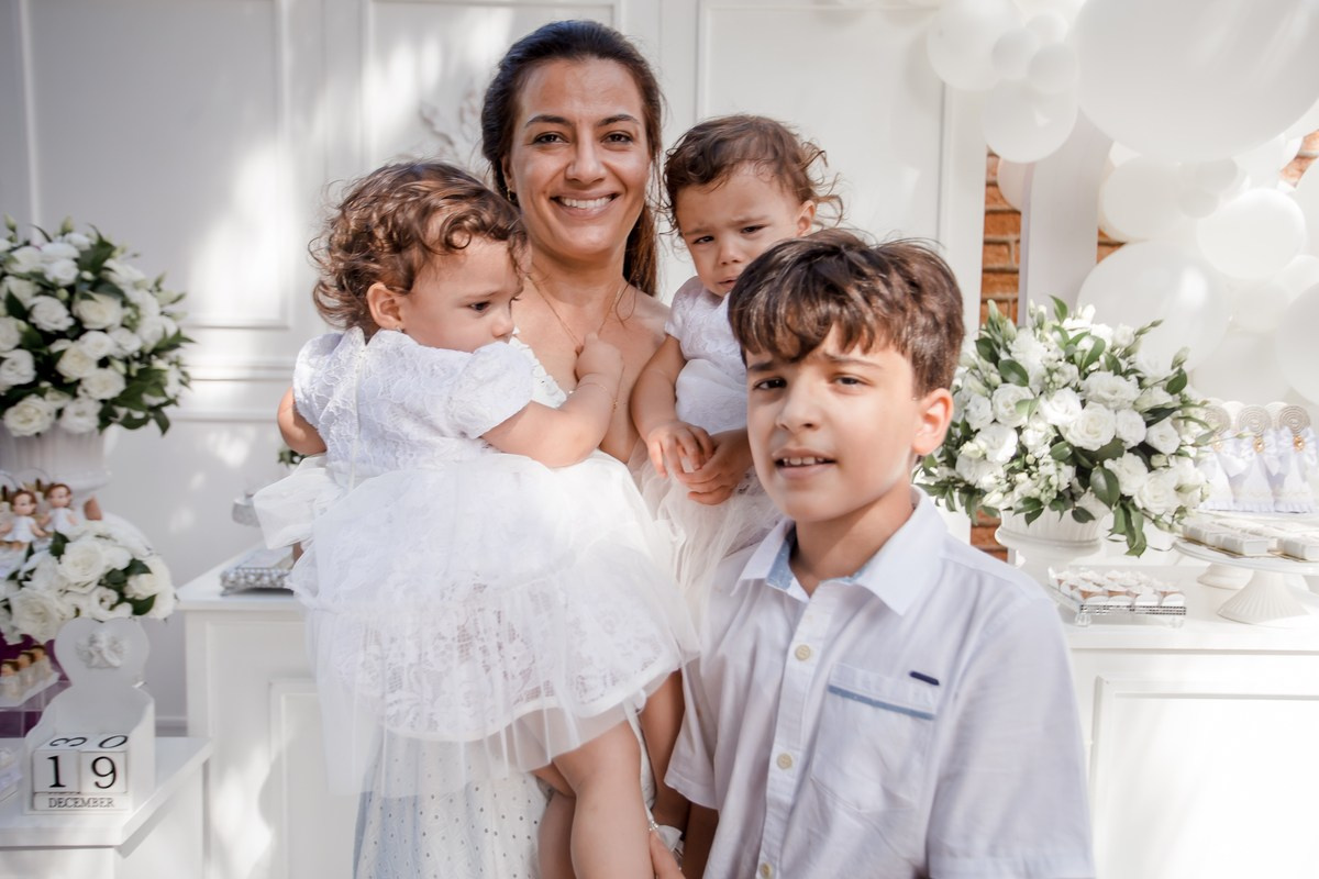 Batizado da Ana Clara e Maria Rita. Fotógrafa de Eventos em São Paulo e Sorocaba Kika Damasceno