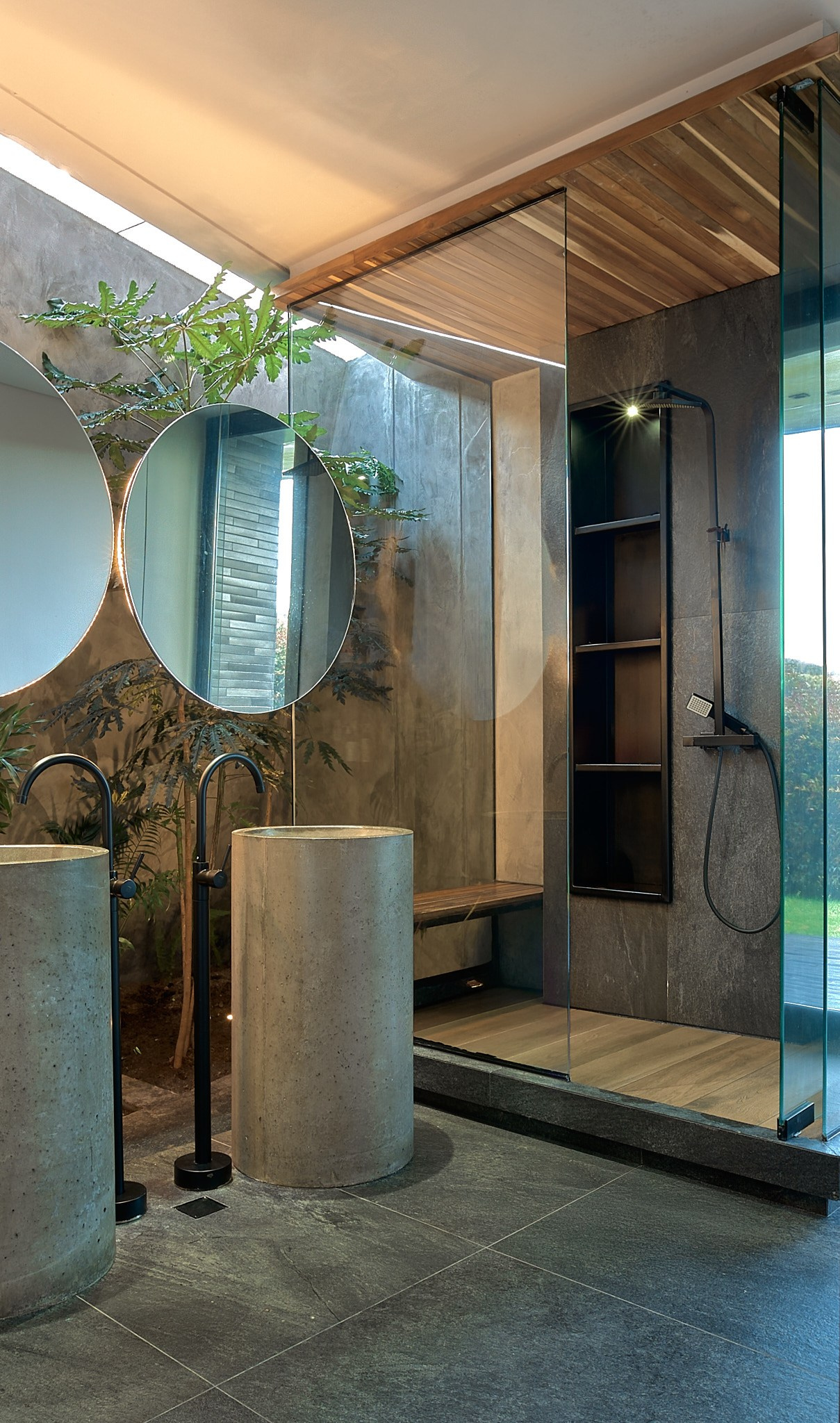 Baño de habitación principal de la Casa DB de Vicaría Arquitectura
