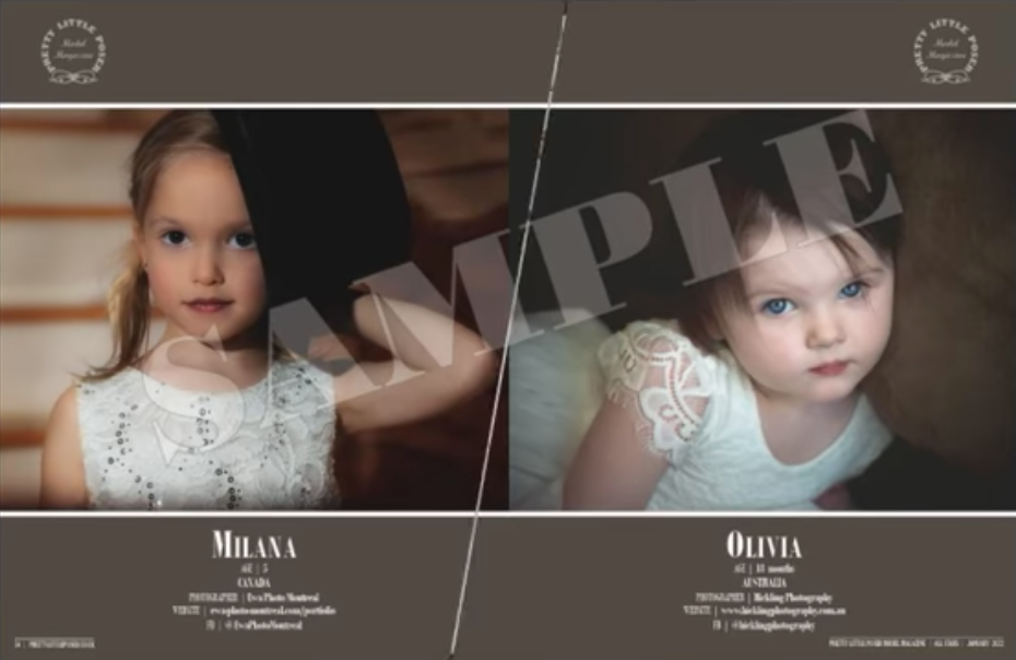 Sur les pages des magazines. Семейный и детский фотограф в Монреале Ewa Molchanovskaya
