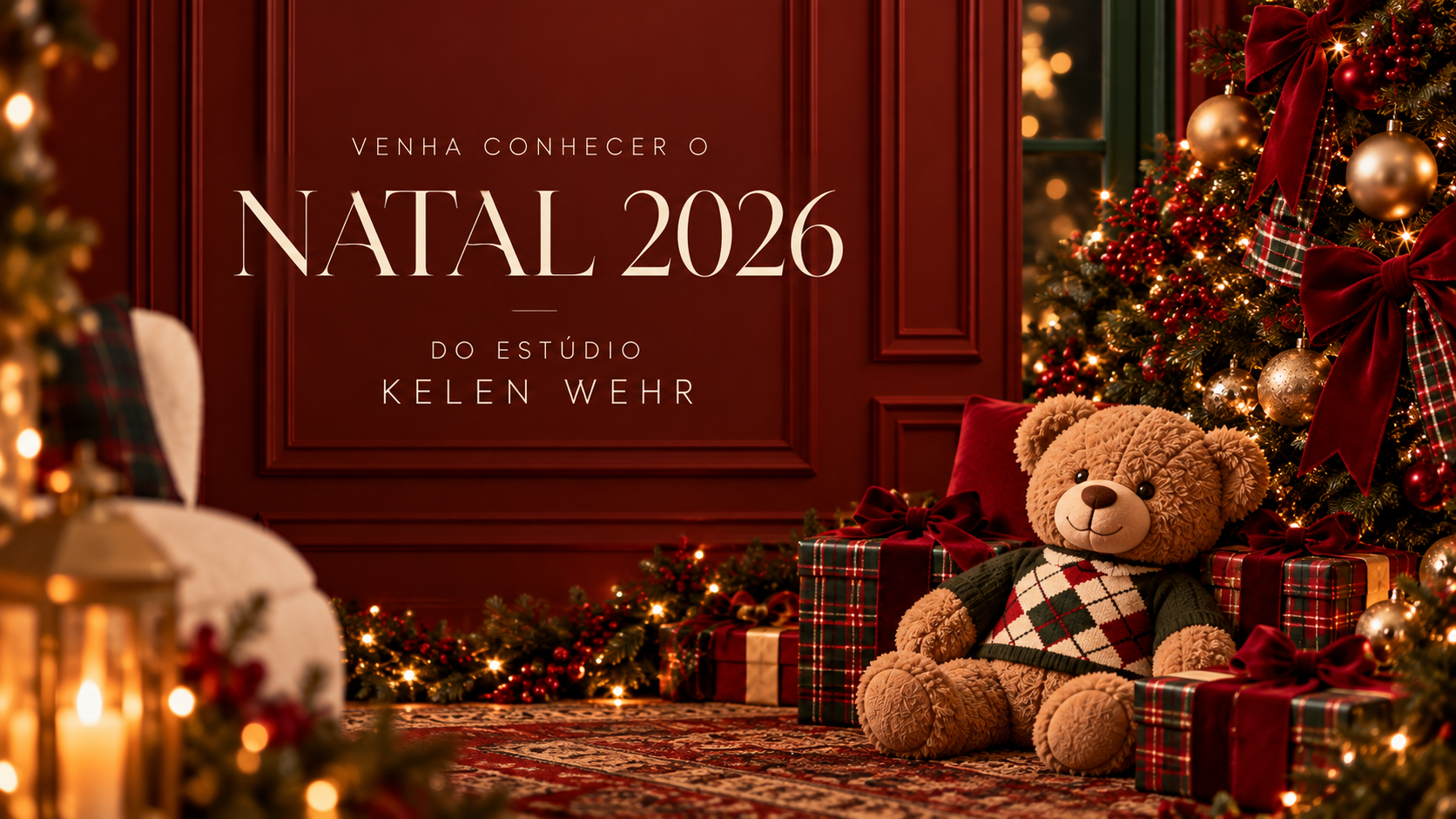 Natal 2026. Kelen Wehr Fotografia | Fotógrafa em São José dos Campos