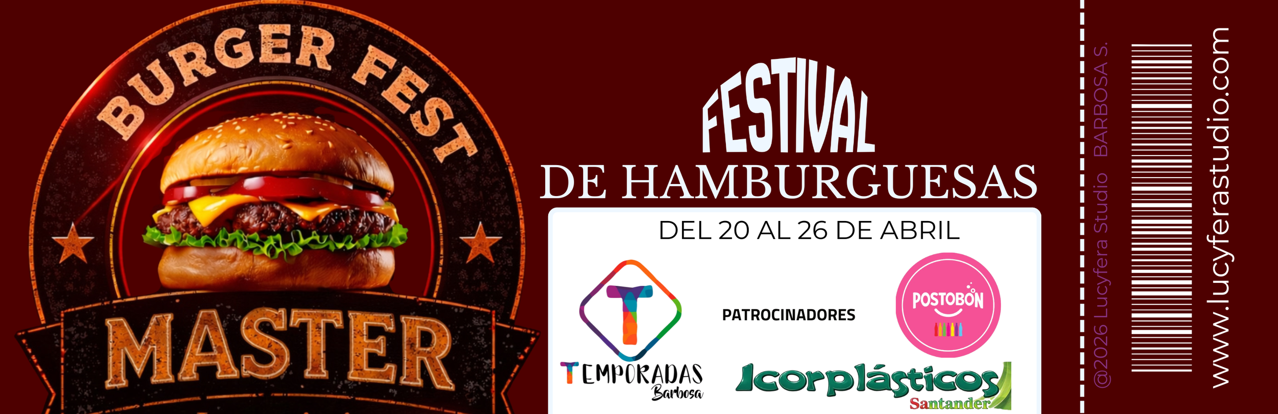 Burger Fest Master 2026. Lucyfera Studio