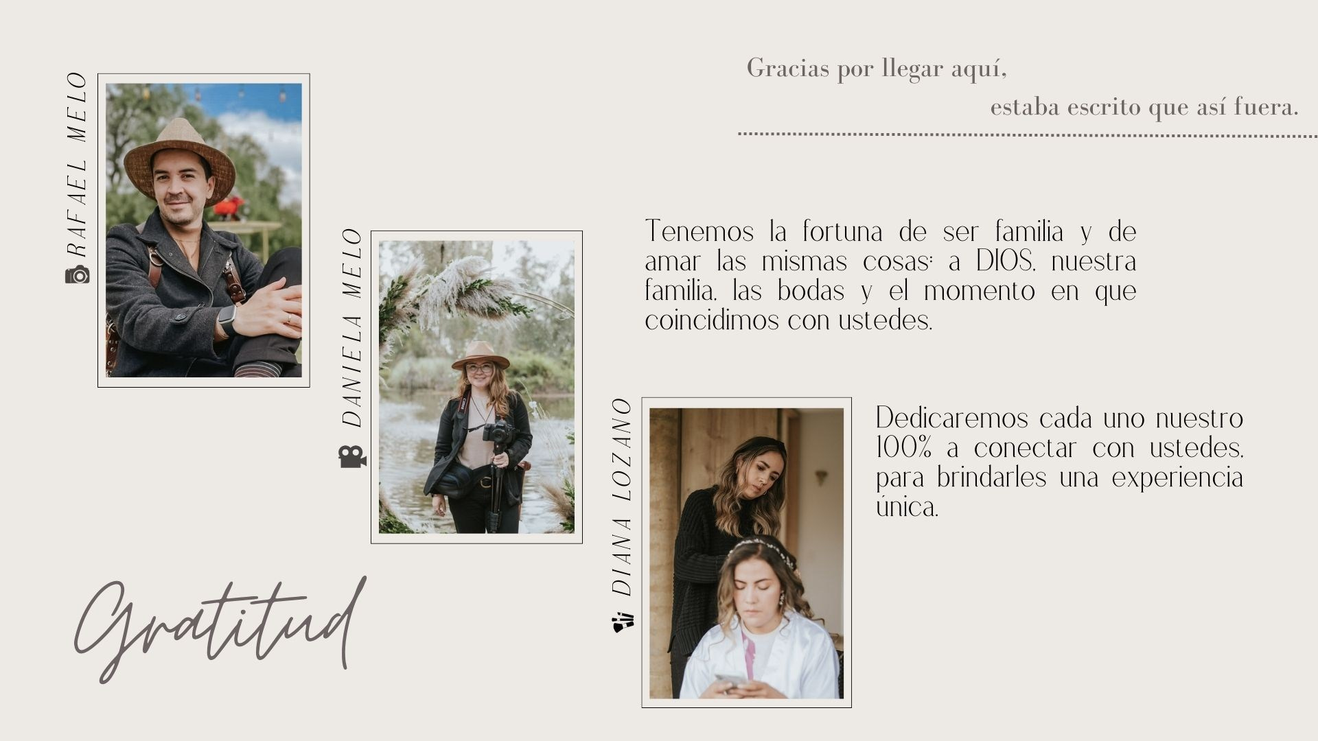 NOSOTROS. Rafael Melo Weddings