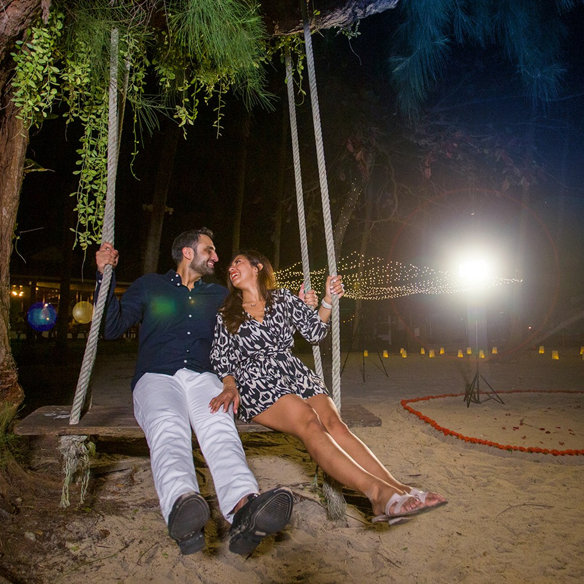 Photo. Romantic proposal on Koh Samui, Thailand