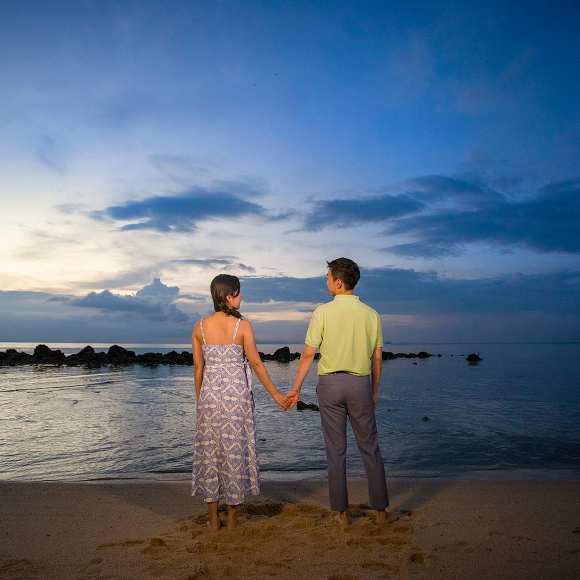 Photo. Romantic proposal on Koh Samui, Thailand