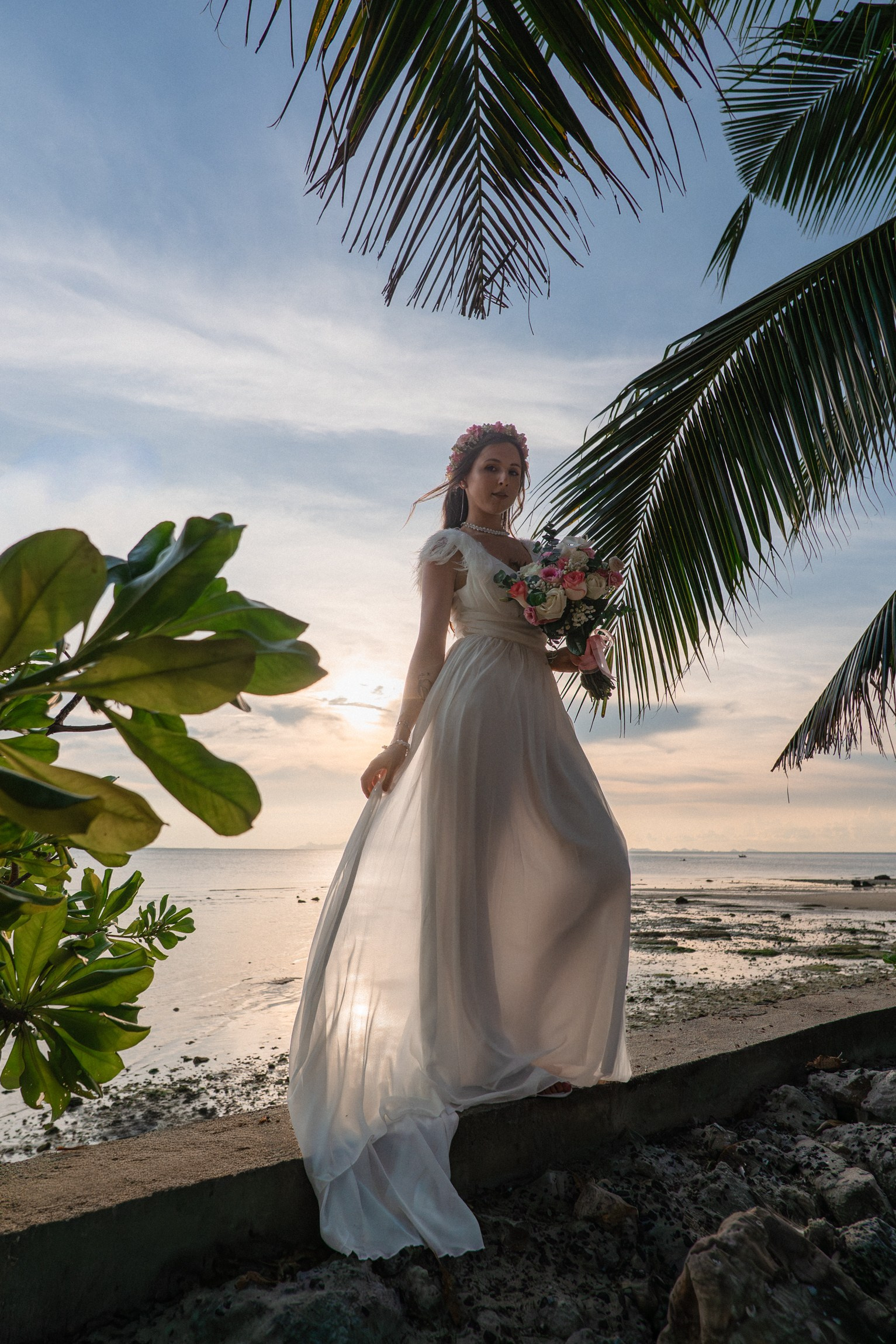 Wedding on the Beach in Koh Samui, Thailand | Tropical Destination Wedding