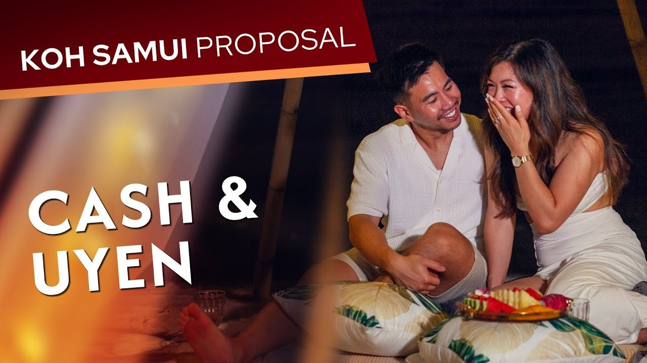 Video. Romantic proposal on Koh Samui, Thailand