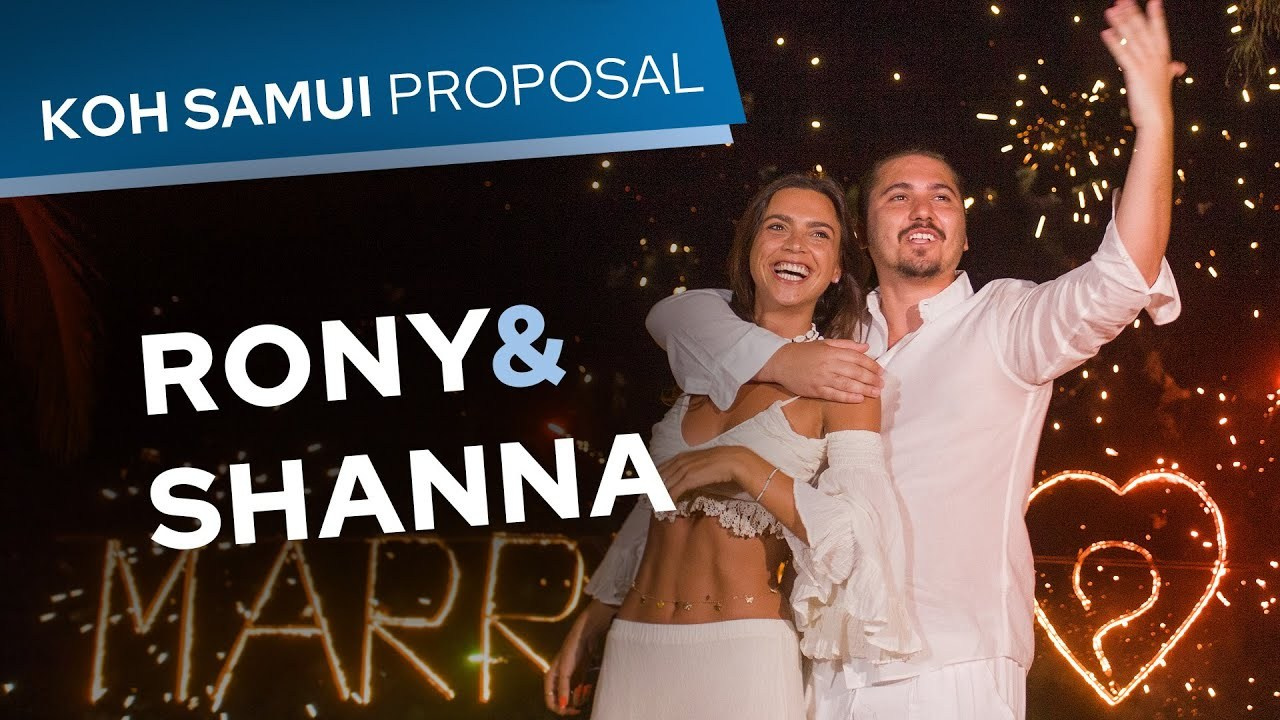 Video. Romantic proposal on Koh Samui, Thailand