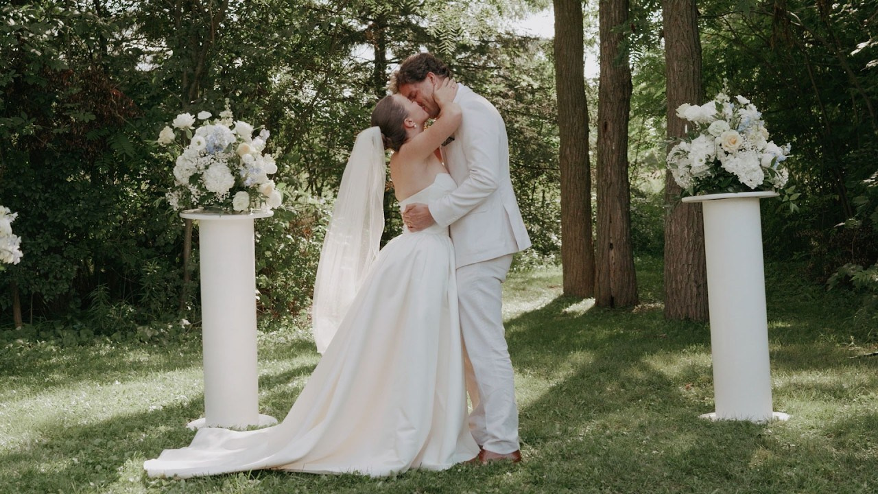Emma & Noah — August 28, 2026. Storytellers Films — Candid Wedding Videographer & Photographer in Toronto, Ontario and beyond