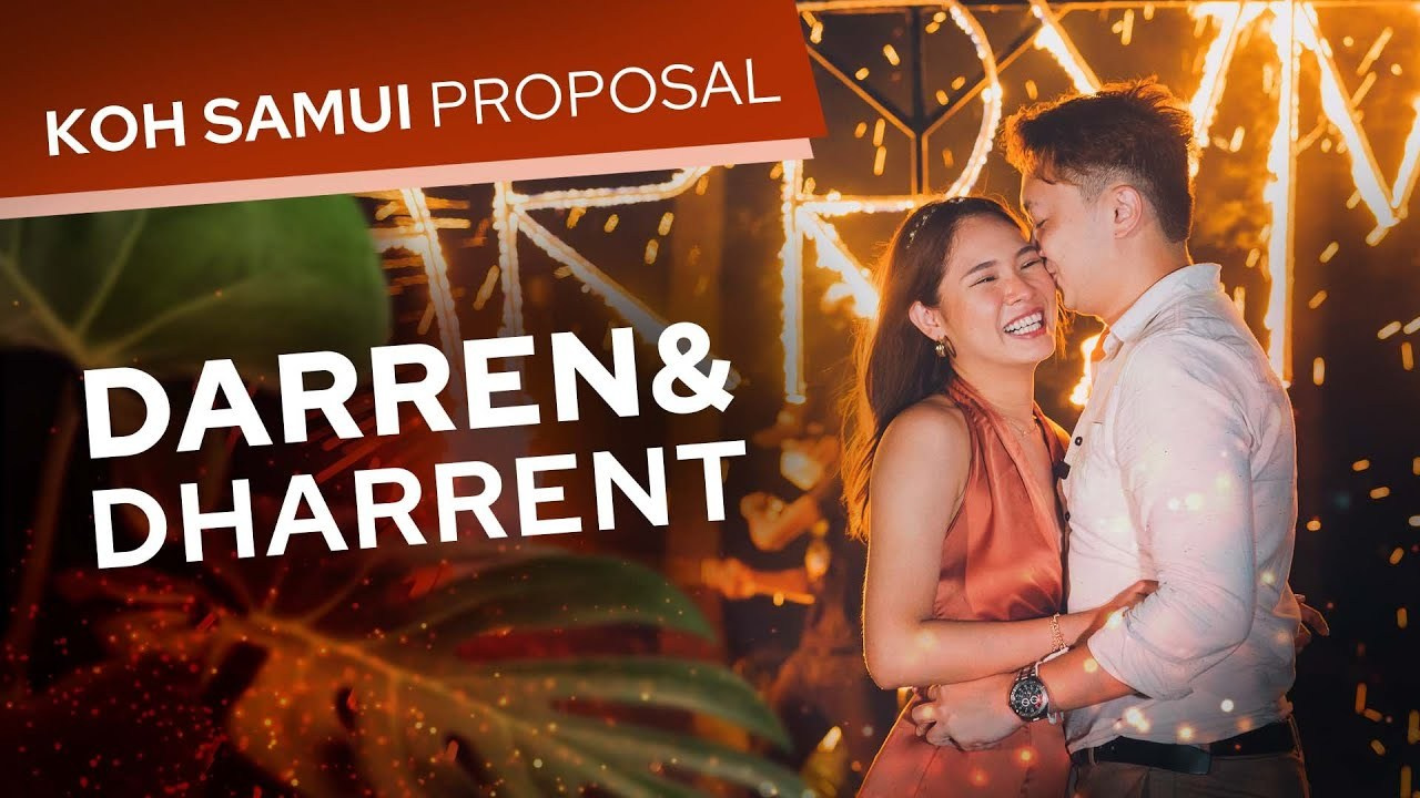 Video. Romantic proposal on Koh Samui, Thailand